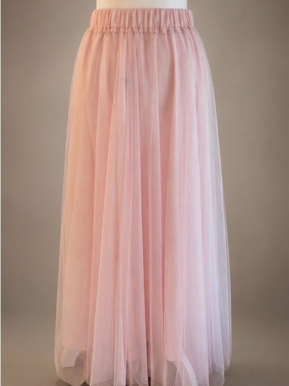 Women's Pink Tulle Maxi Skirt